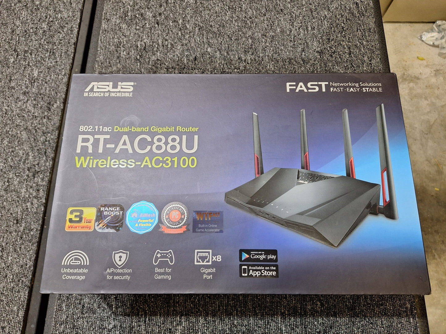 ASUS - RT - AC88U Router - Medium Use - Very Good Condition - Shams Golf Exchange