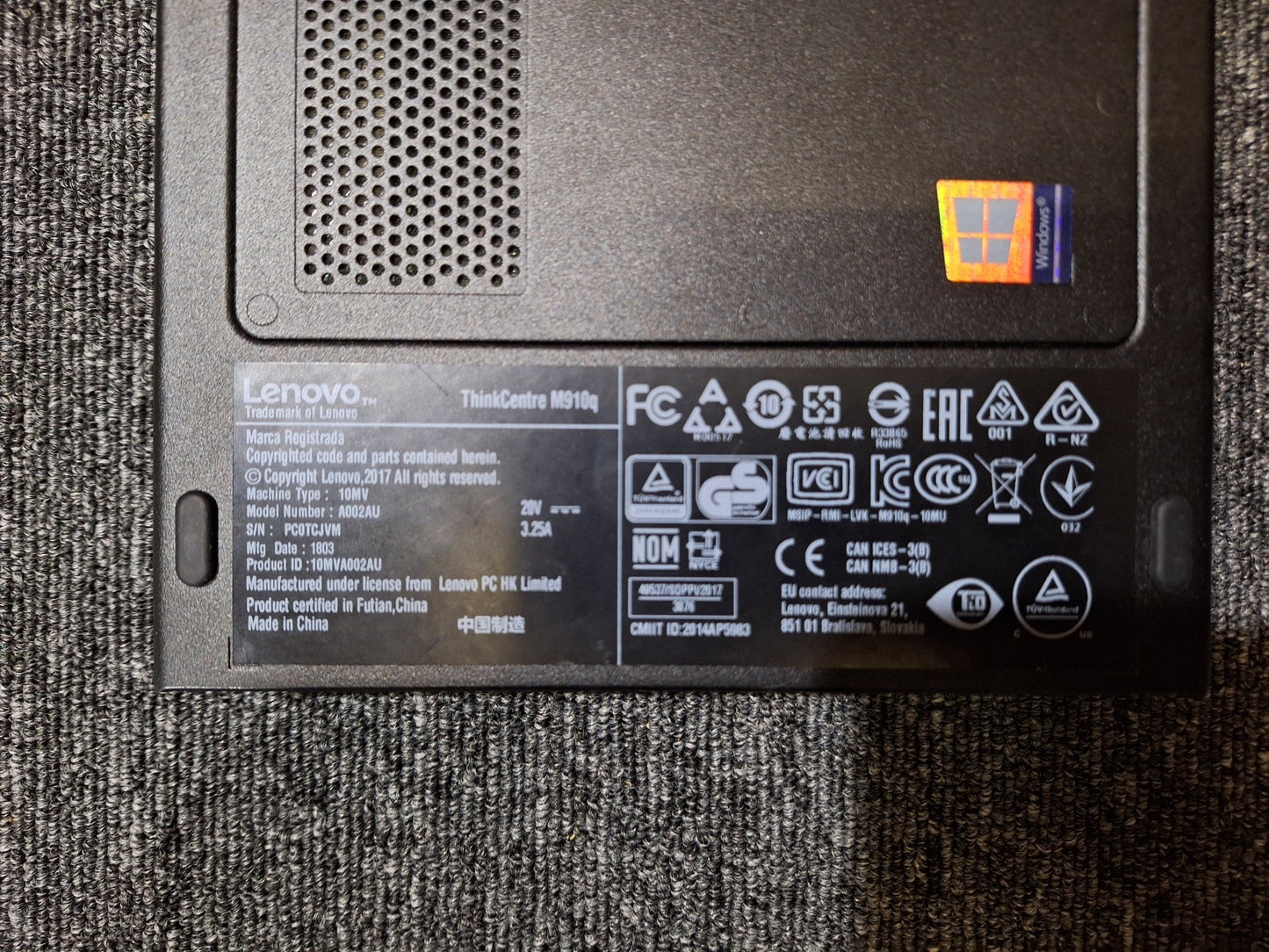 Lenovo - Thinkcentre M910q - Intel 7700t - 8 GB RAM - 256 SSD - 1TB SSD - Shams Golf Exchange