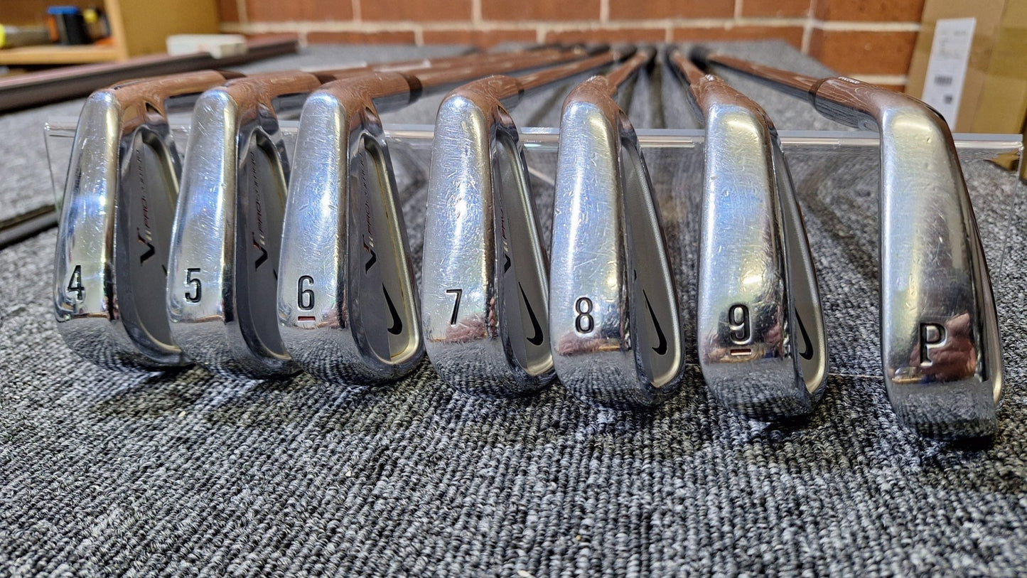 Nike - Victory Red Forged Pro Combo Irons - #4 - PW - Stiff Steel - Right Hand - Shams Golf Exchange