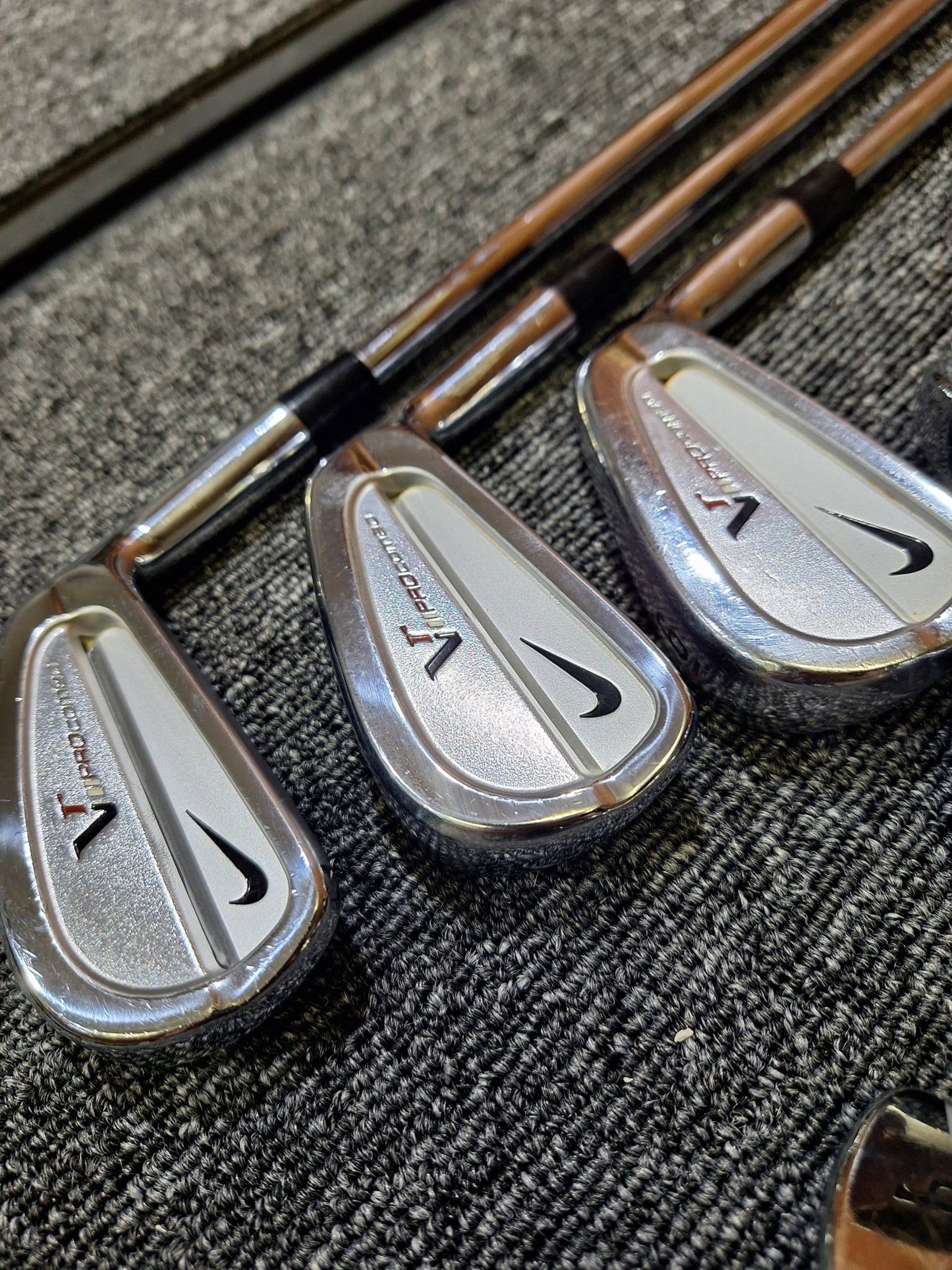 Nike - Victory Red Forged Pro Combo Irons - #4 - PW - Stiff Steel - Right Hand - Shams Golf Exchange