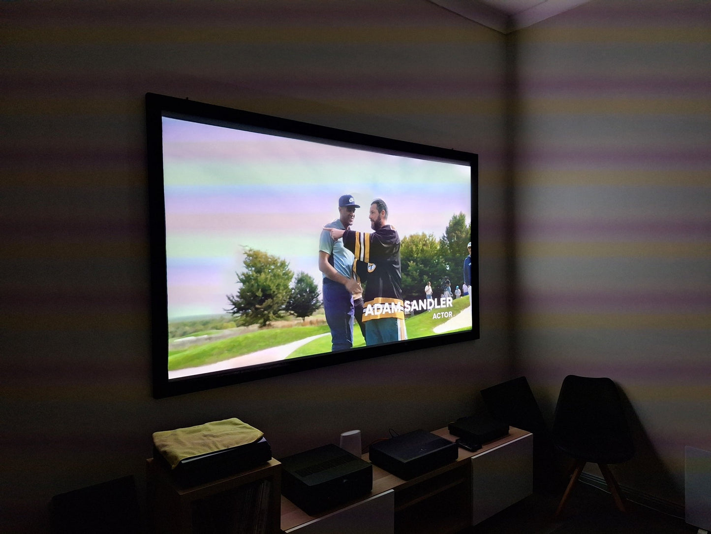 Xiaomi - 4k Ultra Short Throw Projector - 150 inch - Screen Included - Shams Golf Exchange