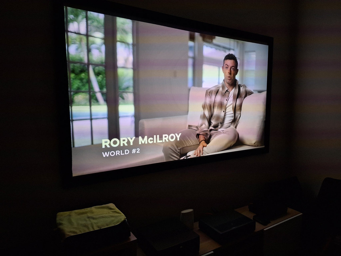 Xiaomi - 4k Ultra Short Throw Projector - 150 inch - Screen Included - Shams Golf Exchange