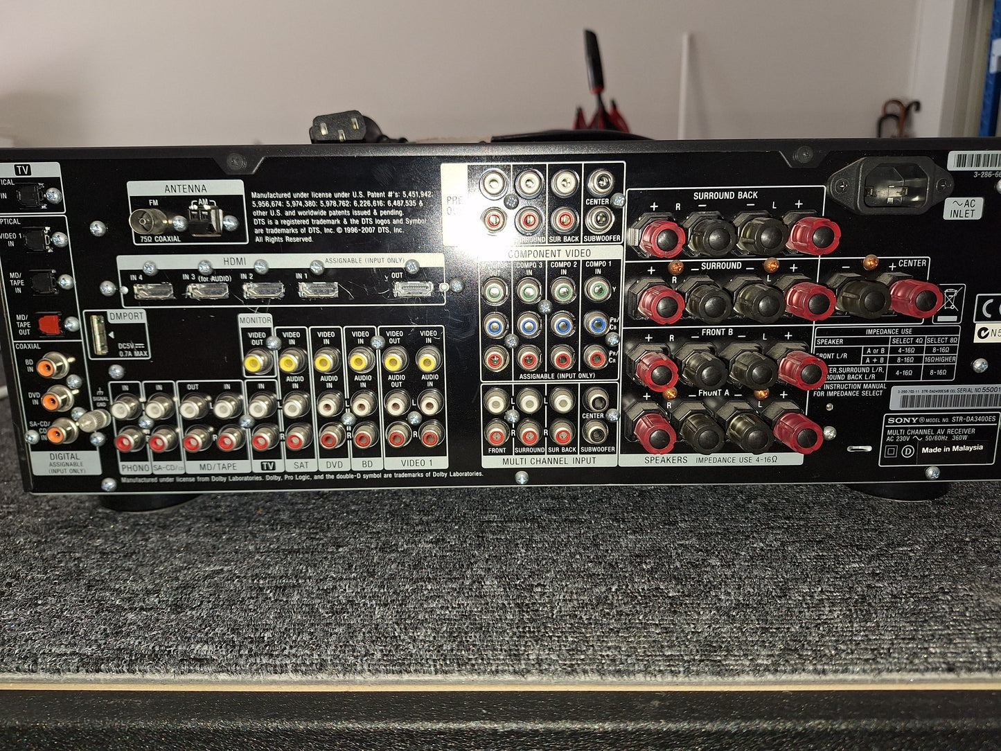 Sony - DA3400ES - 7.1 Home Thatre Receiver - Full Working Condition