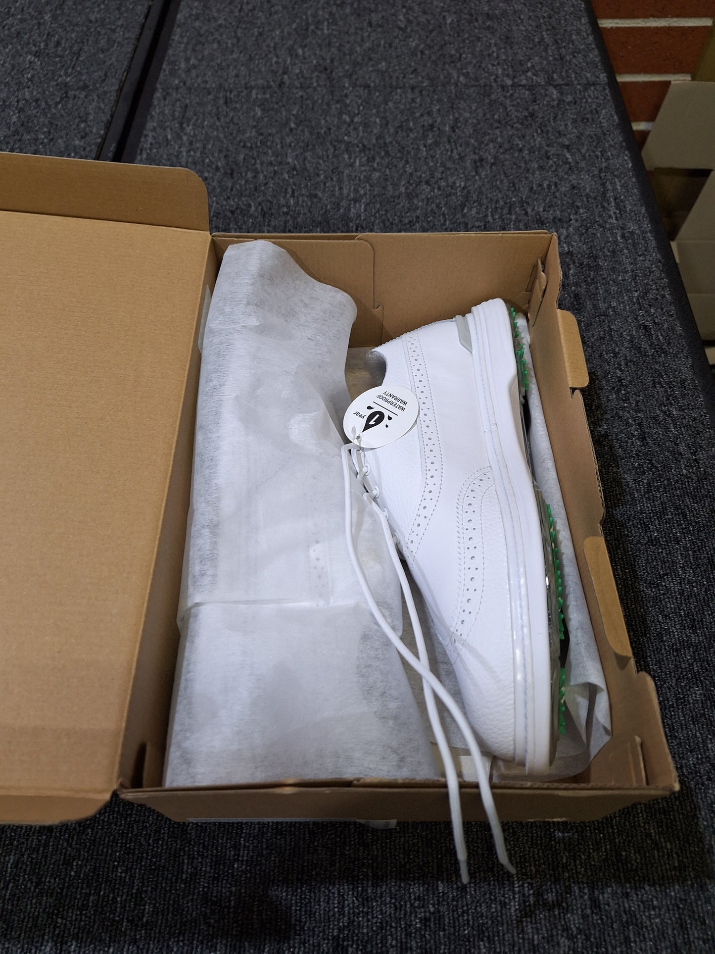 PUMA - Royale Wingtip - Pure White - Size 10 US - BRAND NEW