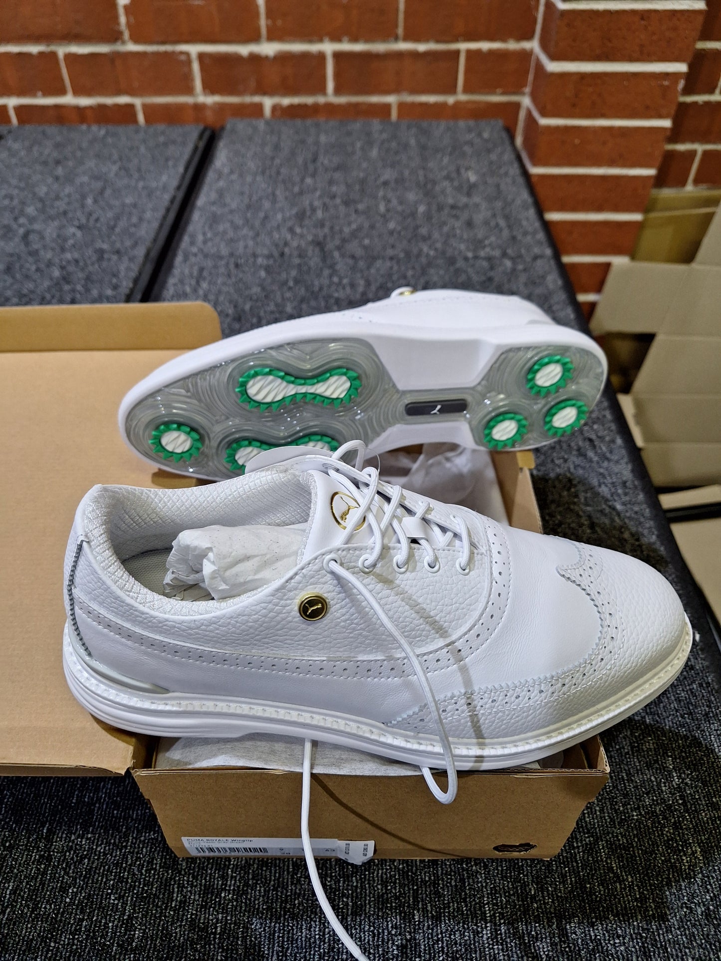 PUMA - Royale Wingtip - Pure White - Size 10 US - BRAND NEW