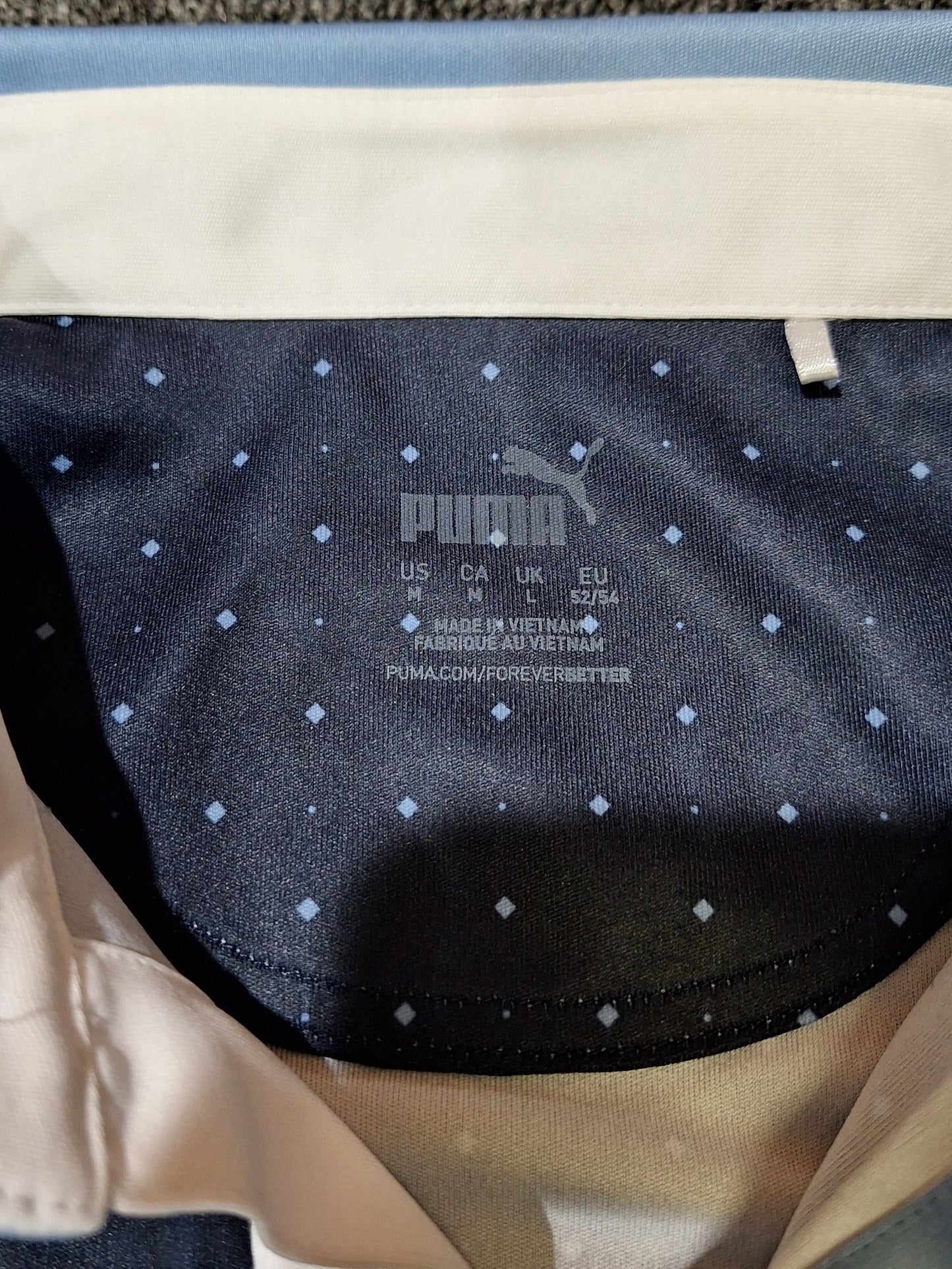 PUMA - Polo Shirt - Navy - US Medium / UK Large - VERY GOOD