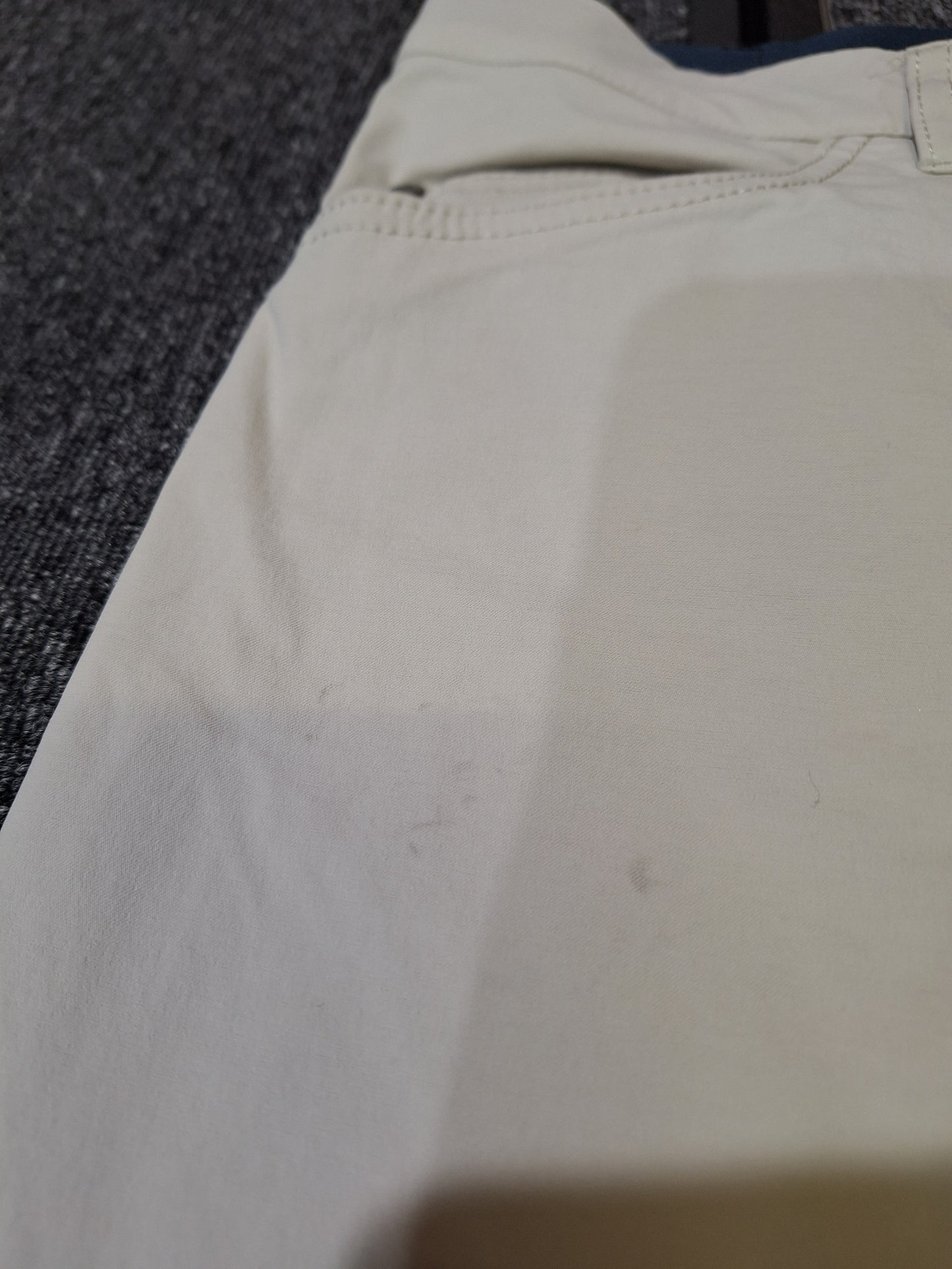 ADIDAS - Primegreen 5 Pocket Pants - Cream - 34 Waist 32 Length - VERY GOOD