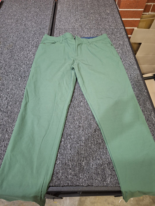 ADIDAS - Primegreen 5 Pocket Pants - Green - 34 Waist 32 Length - VERY GOOD