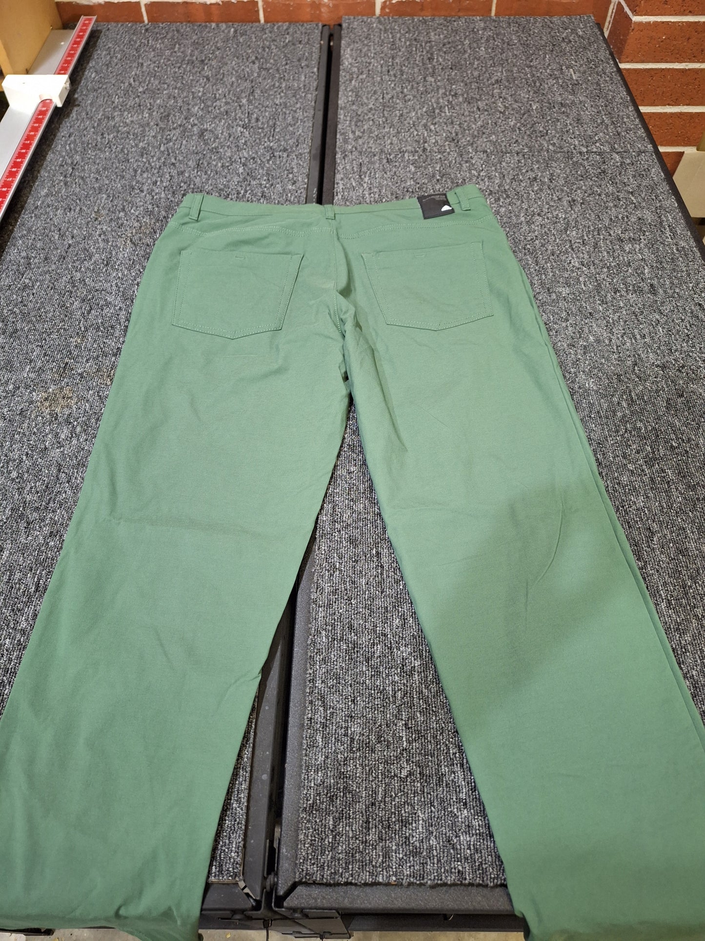 ADIDAS - Primegreen 5 Pocket Pants - Green - 34 Waist 32 Length - VERY GOOD