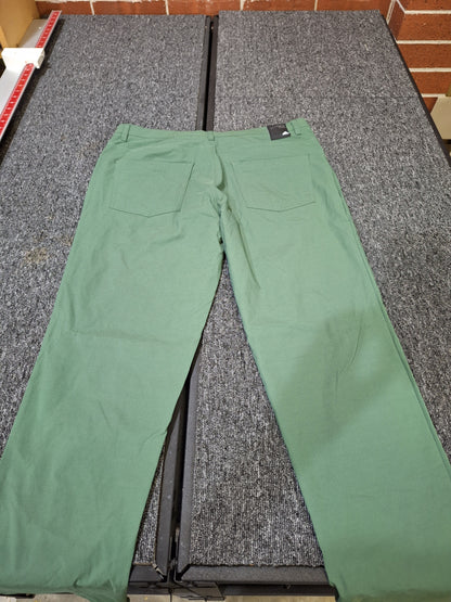 ADIDAS - Primegreen 5 Pocket Pants - Green - 34 Waist 32 Length - VERY GOOD