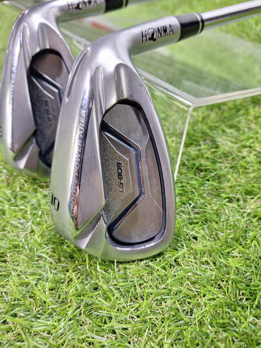 Honma - LB 808 Irons (2018) - #6 to #10 (PW) - Nippon Zelos 7 Stiff - RH - VERY GOOD
