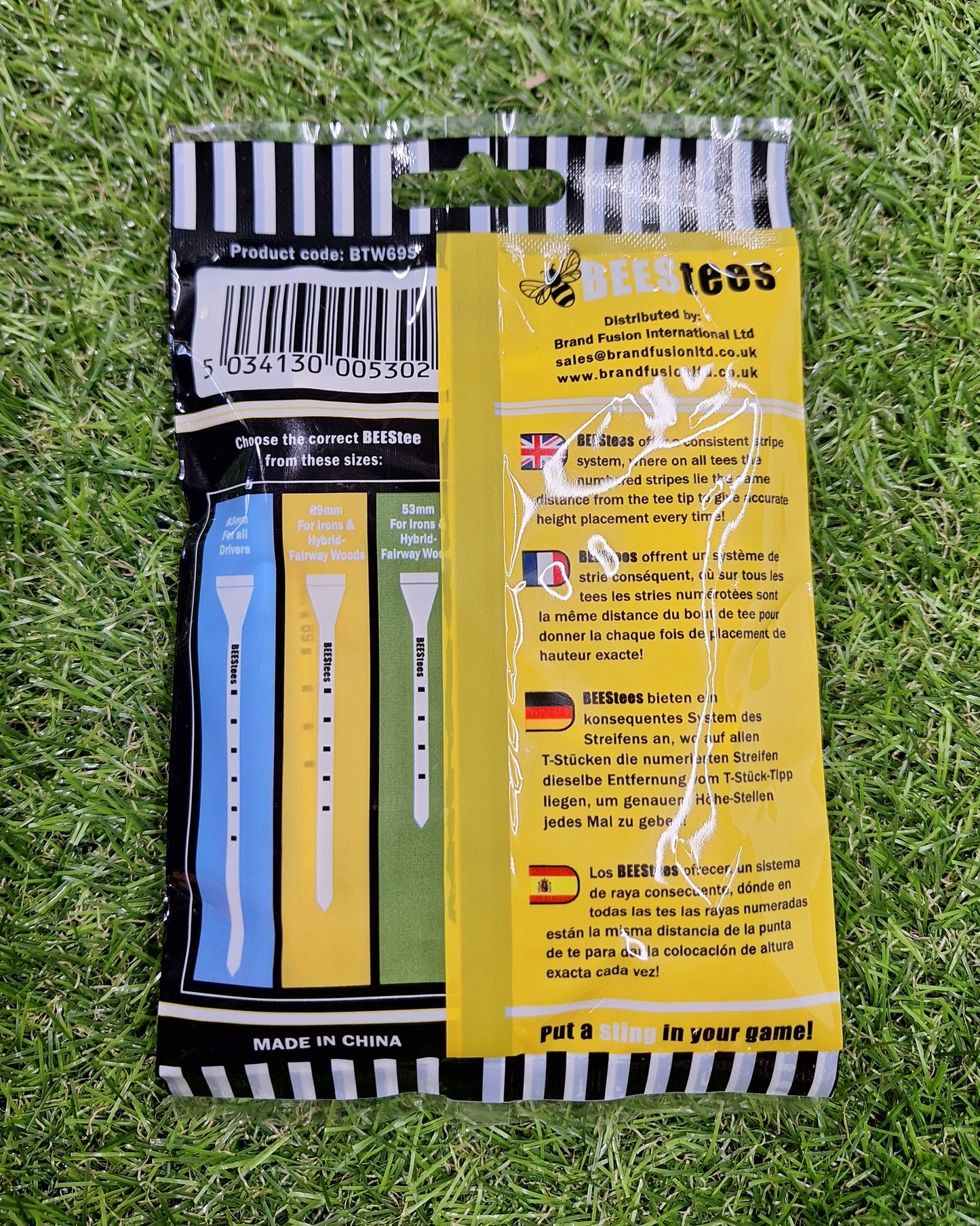 Bees Tees - 69mm Tees - 20 Pack