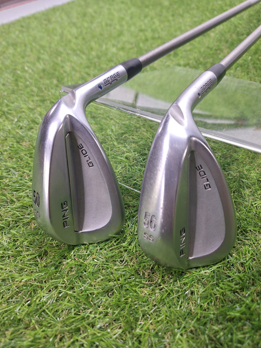 PING - Glide Wedges - 50SS + 56SS - Aerotech Steelfiber i80 Reg - RH - VERY GOOD