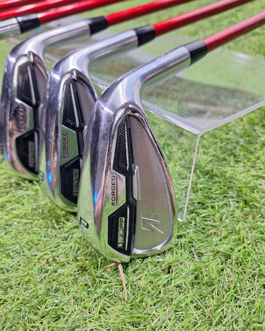 Bridgestone - J15 DPF Irons - #5-PW - Tour AD J15-11I Stiff - RH - VERY GOOD