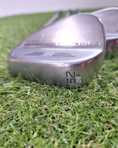 Titliest SM9 Wedges - 52/08 + 56/12 + 60/08 - Dy Gold Wedge - RH - GOOD