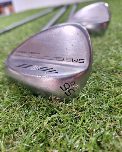 Titliest SM9 Wedges - 52/08 + 56/12 + 60/08 - Dy Gold Wedge - RH - GOOD