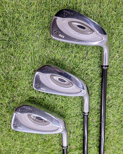 PRGR - is3 502 Irons (2007) - #5-PW - PRGR Inspec SR Flex - RH - VERY GOOD