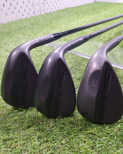 Cobra - SB2 Black Wedge Set - 50V, 54V, 58W - KBS Hi-Rev 2.0 Black - RH - VERY GOOD