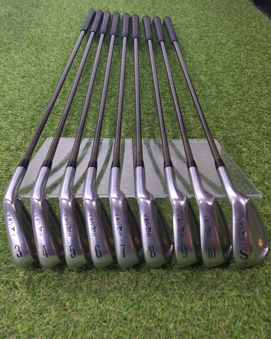 HONMA - LB-708 Irons (1995) - #3-10+SW - 4Star New Super Ferrite Carbon - RH - VERY GOOD