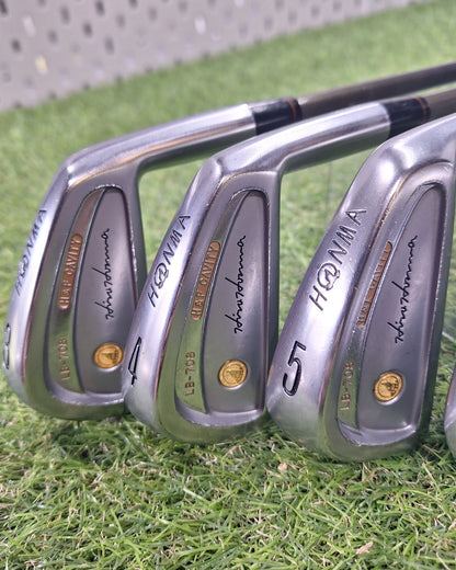 HONMA - LB-708 Irons (1995) - #3-10+SW - 4Star New Super Ferrite Carbon - RH - VERY GOOD