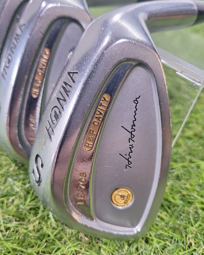 HONMA - LB-708 Irons (1995) - #3-10+SW - 4Star New Super Ferrite Carbon - RH - VERY GOOD
