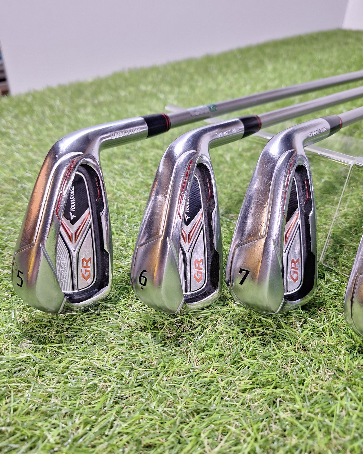 Bridgestone - Tourstage X-Blade GR Irons - #5-PW - Tour AD B12-03i Stiff - RH - GOOD