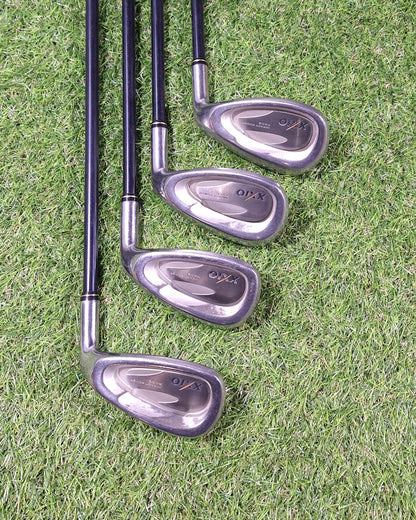 XXIO - XXIO (2002) Irons - #5-PW+AW+SW - MP200 Reg - RH - GOOD