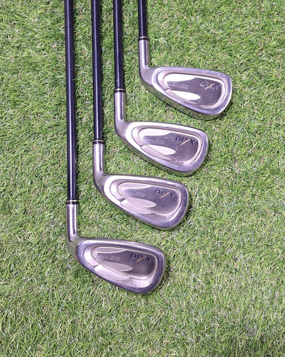 XXIO - XXIO (2002) Irons - #5-PW+AW+SW - MP200 Reg - RH - GOOD
