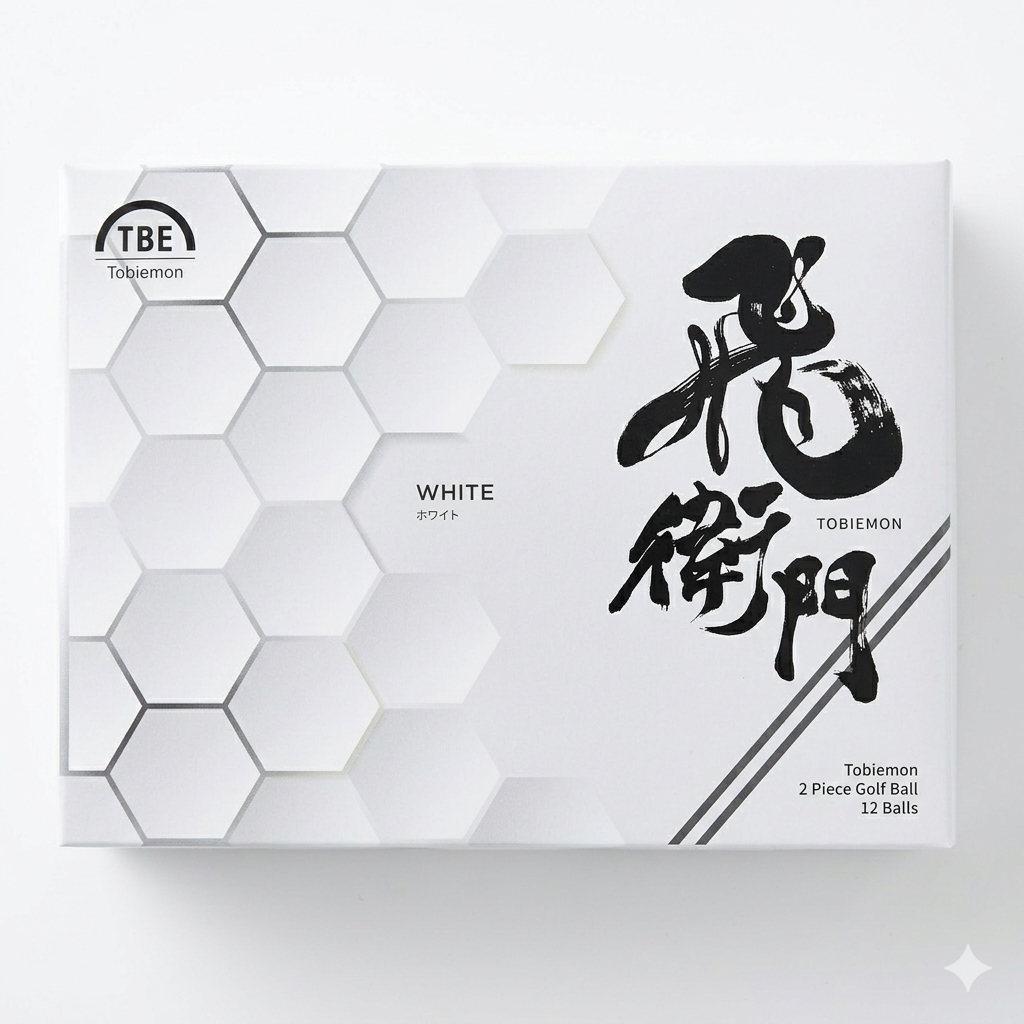 Tobiemon - High Performance Golf Ball - White - 12 Pack