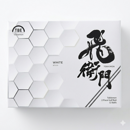 Tobiemon - High Performance Golf Ball - White - 12 Pack