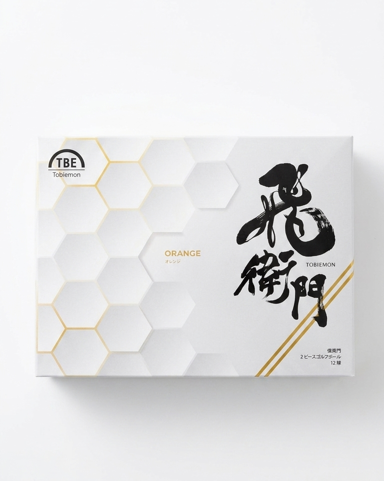 Tobiemon - High Performance Golf Ball - Orange - 12 Pack