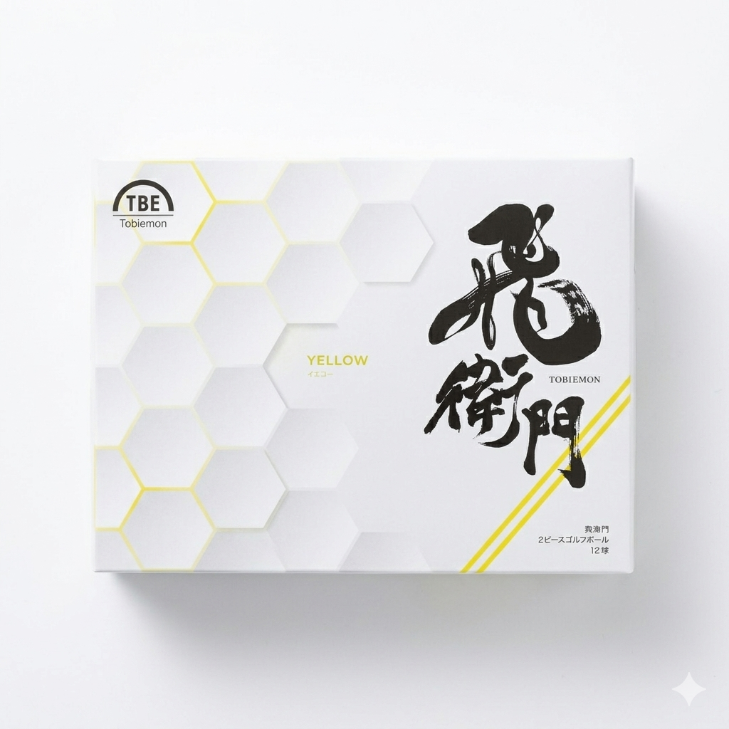 Tobiemon - High Performance Golf Ball - Yellow - 12 Pack