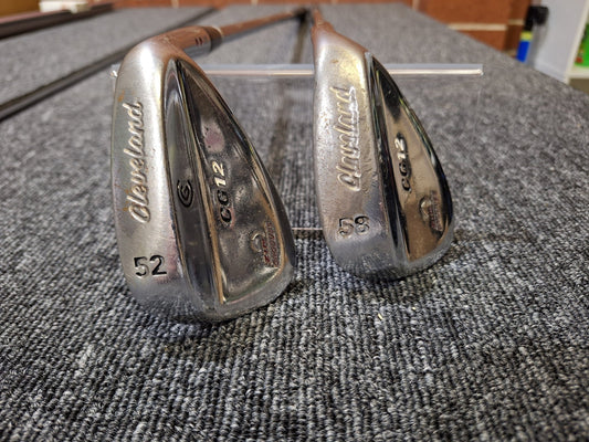 Cleveland - CG12 Wedges - 52/10 + 58/08 - Wedge Flex Steel - Right Hand - Shams Golf Exchange