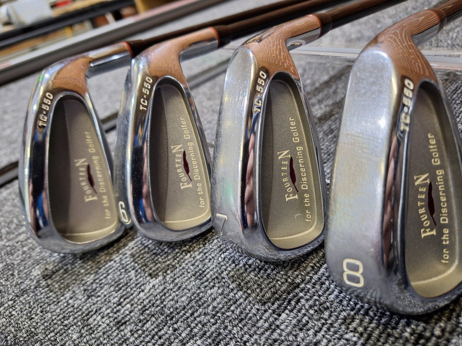 Fourteen - TC550 Irons - 5 - PW - MD - 370TI Reg Flex - RH - Shams Golf Exchange