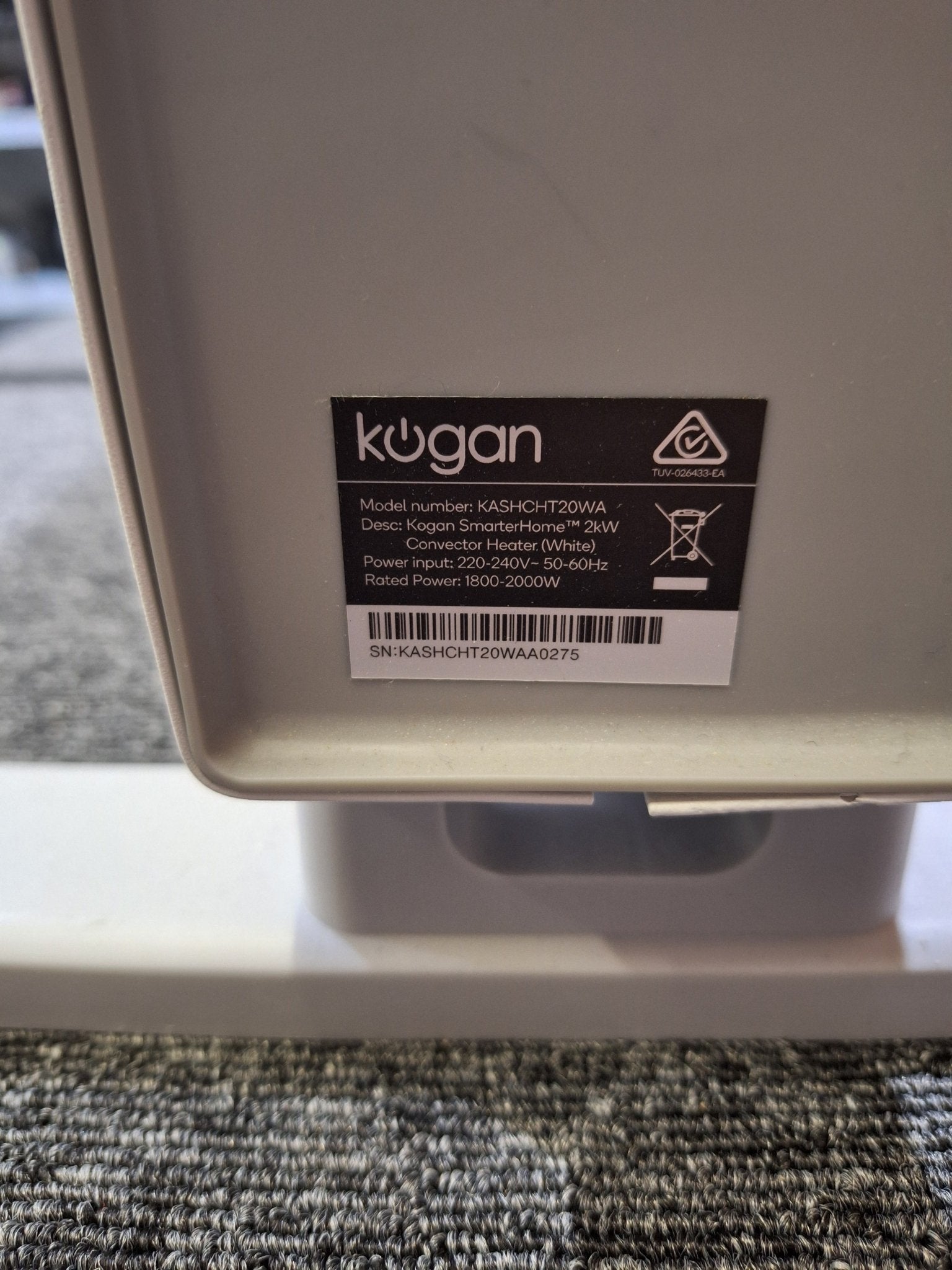 Kogan - 2000w Convector Electric Heater - Smart Features - Shams Golf Exchange