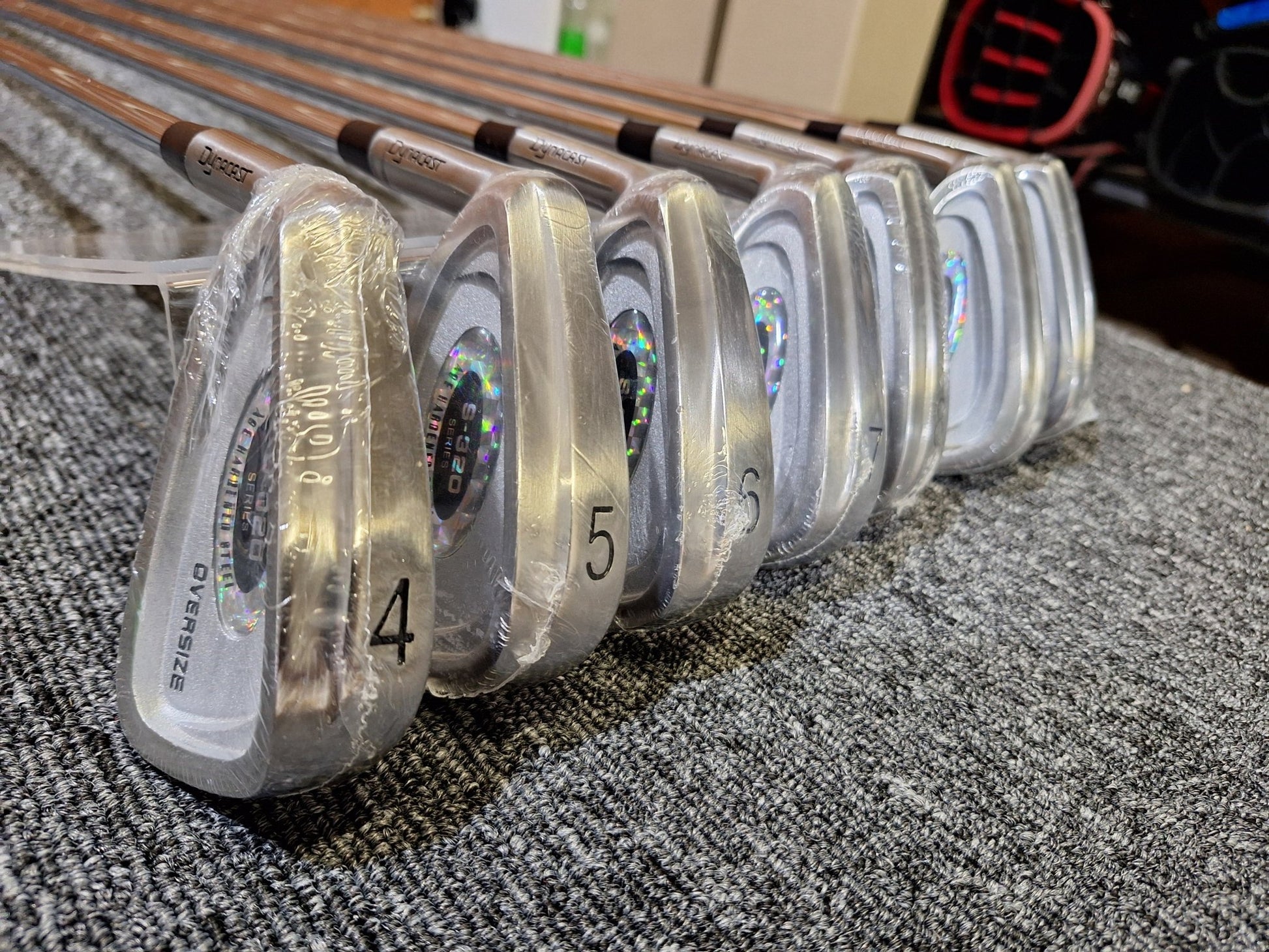 NEW - Dynacast - S320 Irons - 4 - PW - Std Length - KBS Tour 80 Reg Flex Steel - Left Hand - Shams Golf Exchange