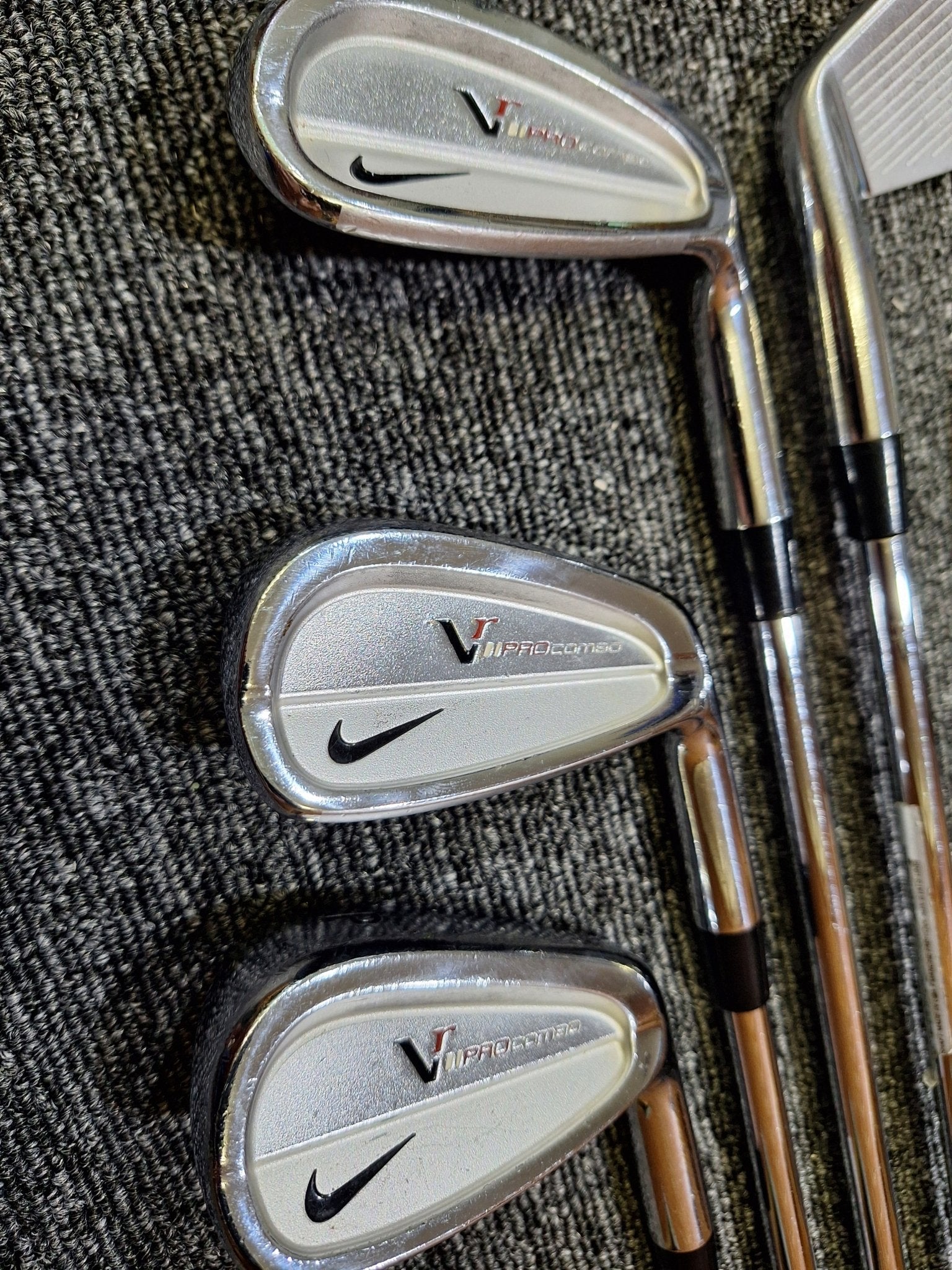 Nike - Victory Red Forged Pro Combo Irons - #5 - PW - Stiff Steel - Right Hand - Shams Golf Exchange