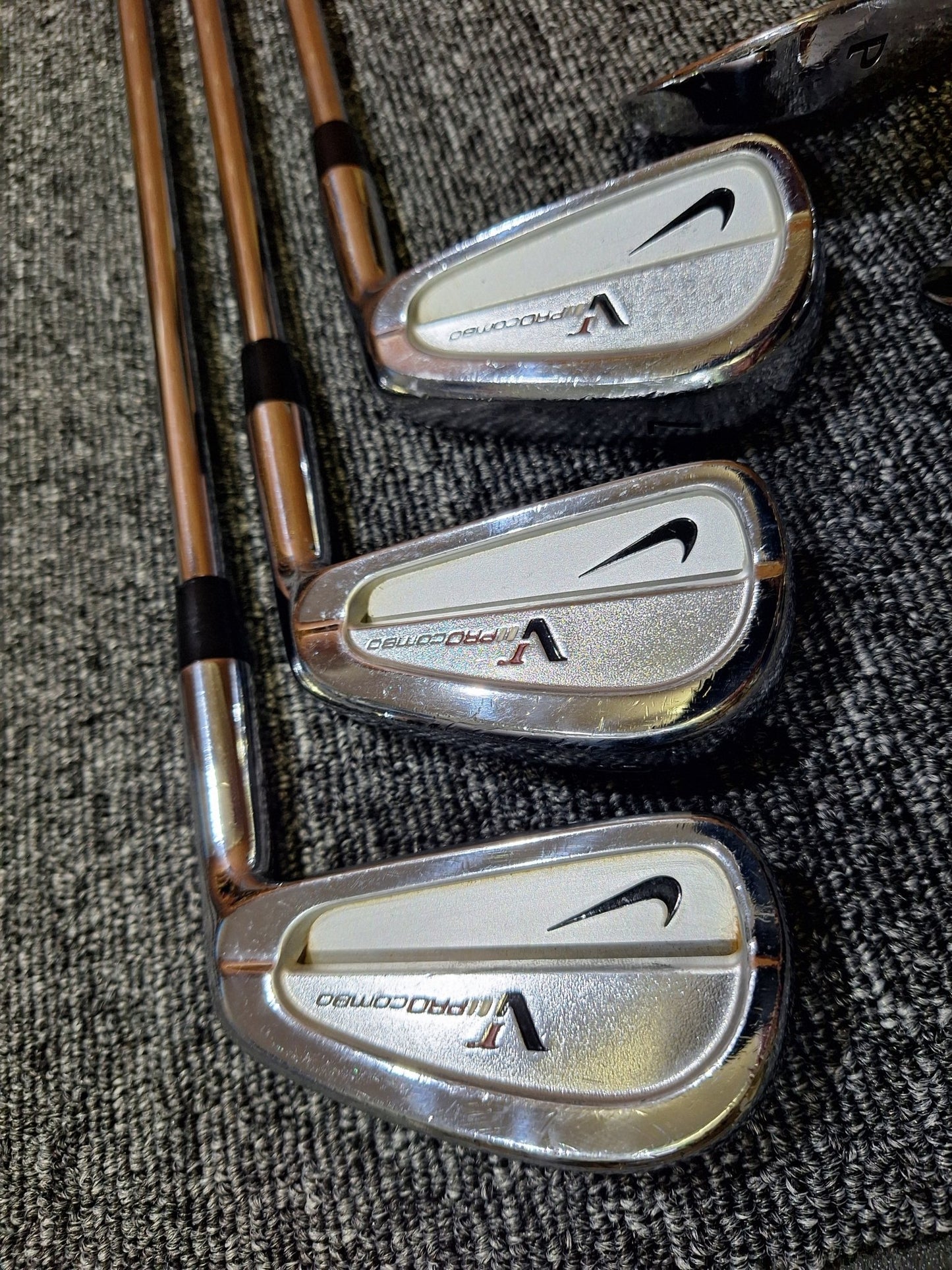 Nike - Victory Red Forged Pro Combo Irons - #5 - PW - Stiff Steel - Right Hand - Shams Golf Exchange