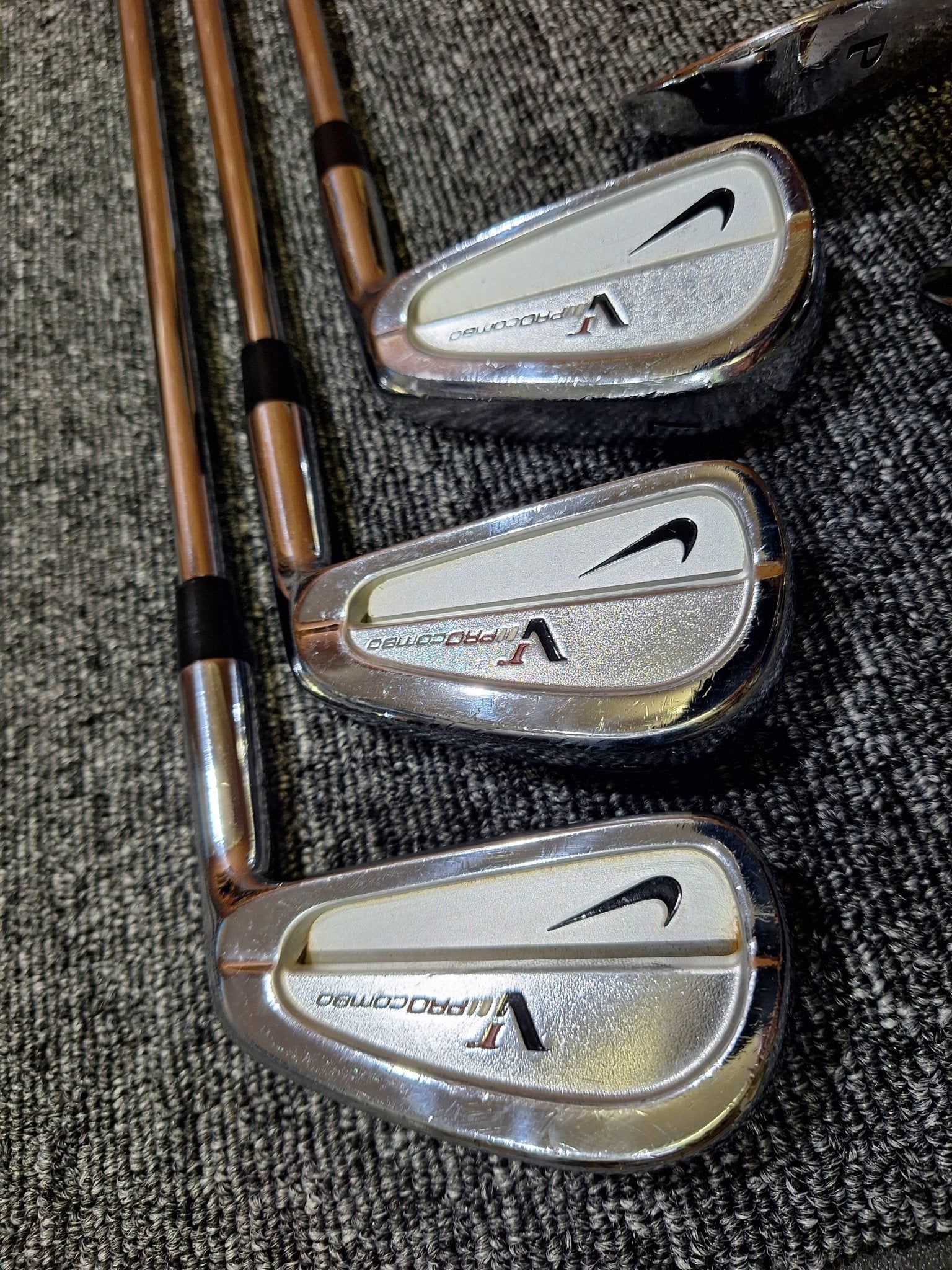 Nike - Victory Red Forged Pro Combo Irons - #5 - PW - Stiff Steel - Right Hand - Shams Golf Exchange