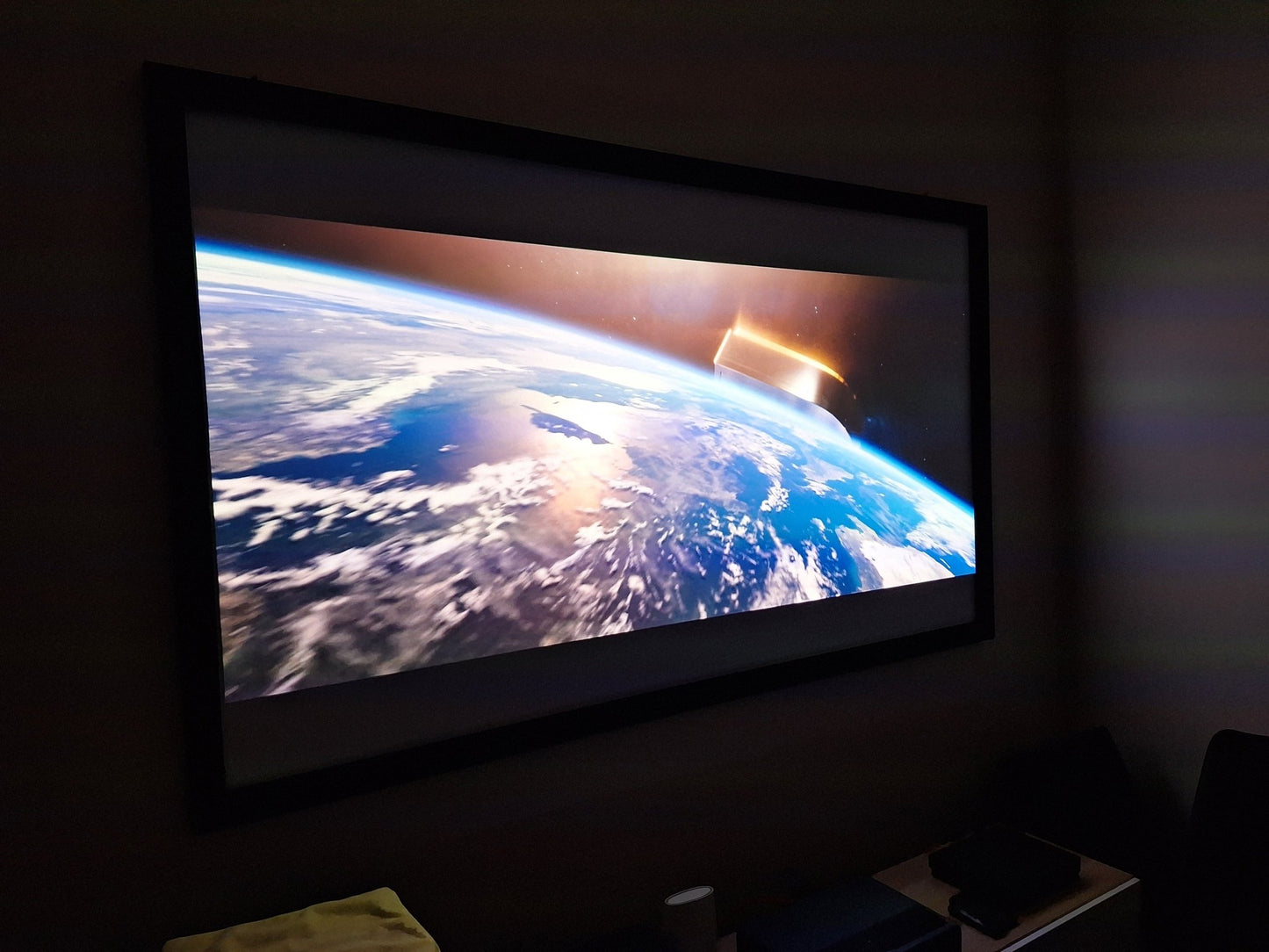 Xiaomi - 4k Ultra Short Throw Projector - 150 inch - Screen Included - Shams Golf Exchange
